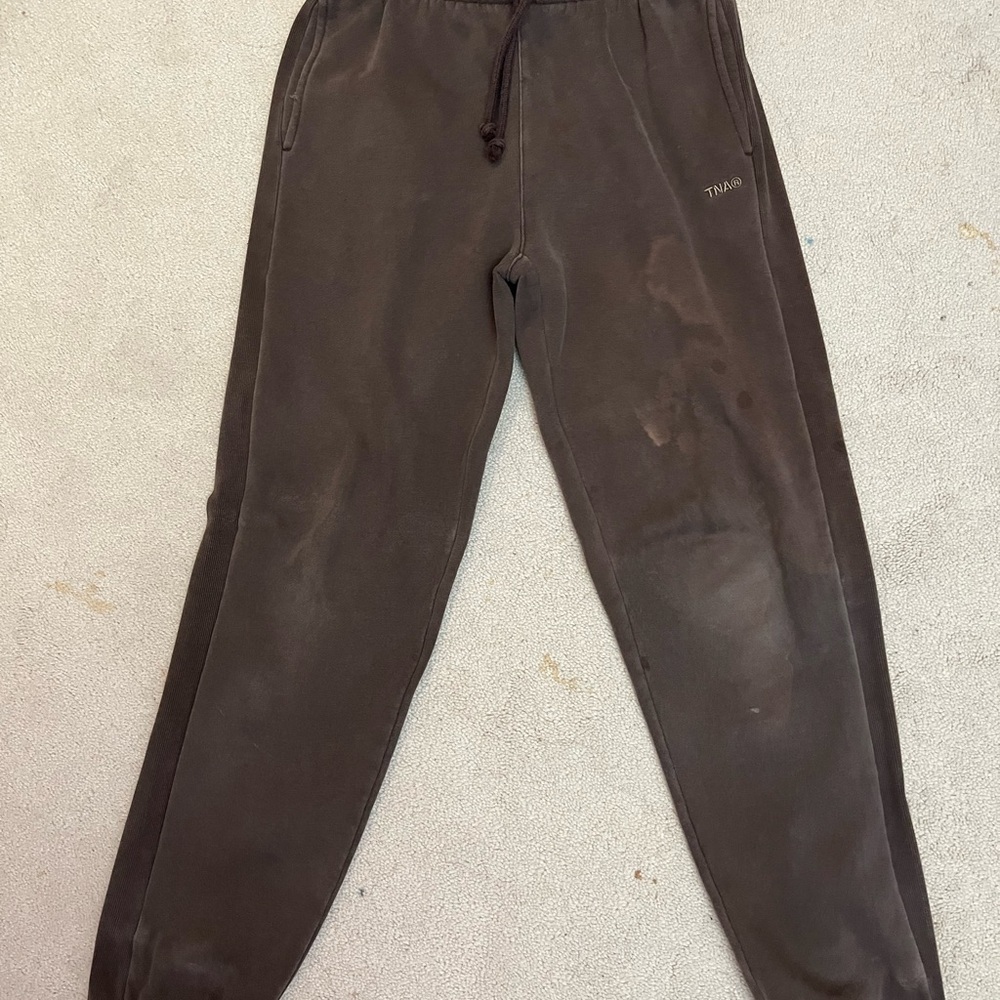 TNA Cozy Brown Sweatpants for Ultimate Comfort